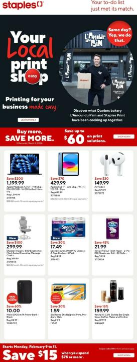 staples - Staples Flyer Valid From 2026-02-06 to 2026-02-12
