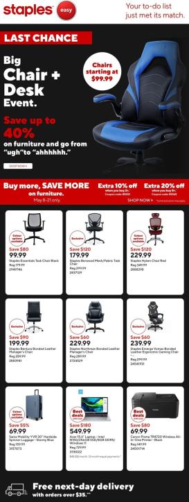 staples - Staples Flyer Valid from 2026-05-15 to 2026-05-21