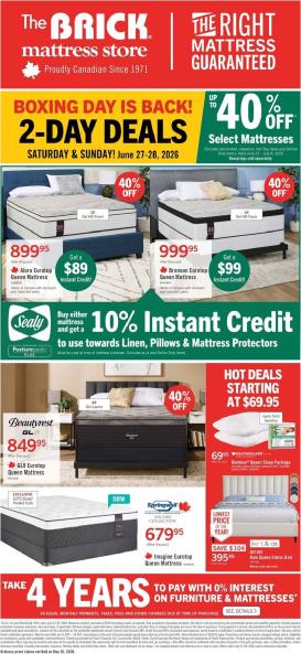 the-brick - The Brick Mattress Store Flyer Valid from 2026-06-22 to 2026-07-08