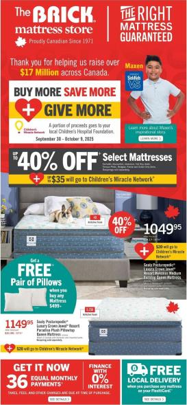 the-brick - The Brick Mattress Store flyer valid from 09-30 - 10-09