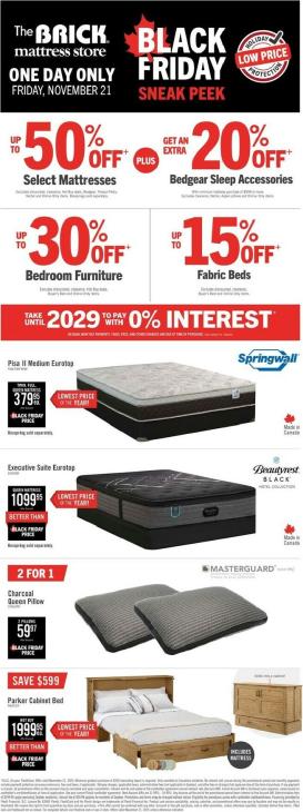 the-brick - The Brick Mattress Store Flyer Valid From 11-21 to 11-27
