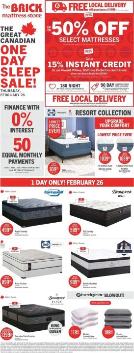 the-brick - The Brick Mattress Store Flyer Valid From 2026-02-26 to 2026-02-26