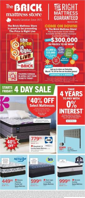 the-brick - The Brick Mattress Store Flyer Valid From 2026-03-06 to 2026-03-18