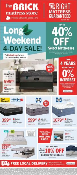 the-brick - The Brick Mattress Store Flyer Valid From 2026-03-31 to 2026-04-16