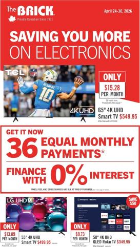 the-brick - The Brick - Electronics Flyer Valid from 2026-04-24 to 2026-04-30