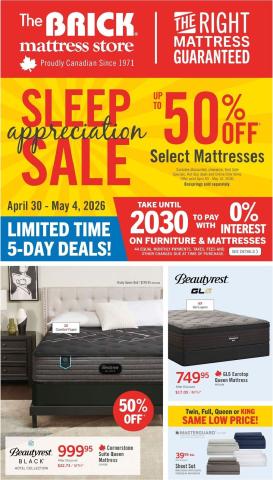 the-brick - The Brick Mattress Store Flyer Valid from 2026-04-30 to 2026-05-14