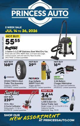 princess-auto - Princess Auto Flyer Valid from 2026-07-14 to 2026-07-26