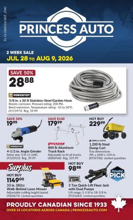 princess-auto - New Princess Auto Flyer for Next Week – 2026-07-28 to 2026-08-09