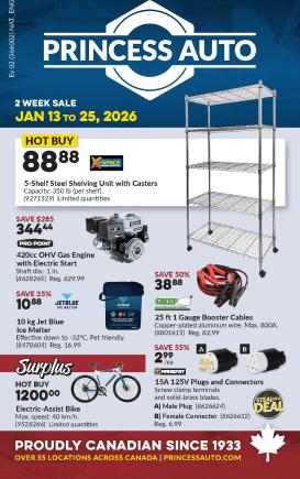 princess-auto - Princess Auto Flyer Valid From 01-13 to 01-25