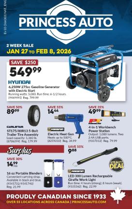 princess-auto - Princess Auto Flyer Valid From 01-27 to 02-08