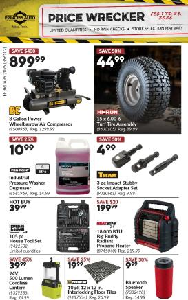 princess-auto - Princess Auto - Price Wrecker Flyer Valid From 2026-02-01 to 2026-02-28