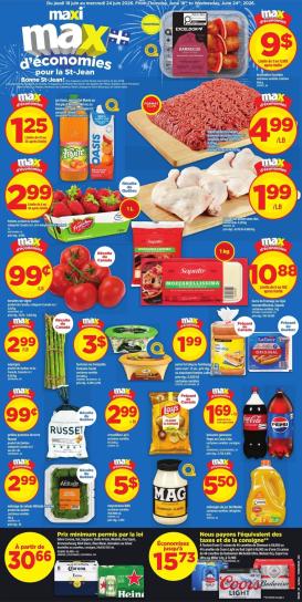maxi - New Maxi - Weekly Flyer - Valid Thursday, June 18 - Wednesday, June 24 Flyer for This Week – 2026-06-18 to 2026-06-25