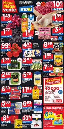 maxi - Maxi Flyer Valid From 11-27 to 12-03