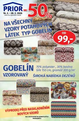 prior - Prior - Látky leták platný od pondělí 16.02.2026 do soboty 28.02.2026