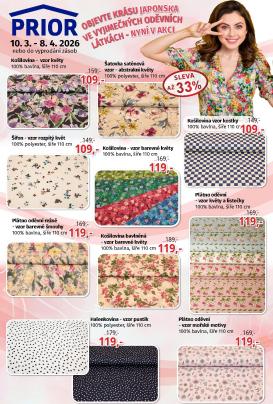prior - Prior - Látky leták platný od úterý 10.03.2026 do středy 08.04.2026