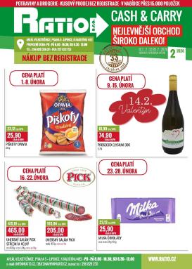 ratio - Ratio leták platný od neděle 01.02.2026 do soboty 28.02.2026
