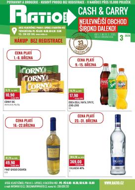 ratio - Ratio leták platný od neděle 01.03.2026 do úterý 31.03.2026