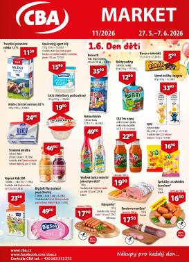 cba - Aktuální CBA Market leták platný od středy 27.05.2026 do neděle 07.06.2026