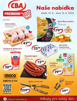 cba - Aktuální CBA Premium leták platný od středy 10.06.2026 do úterý 16.06.2026