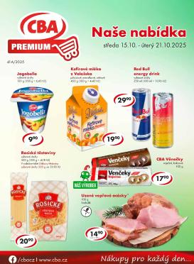 cba - Aktuální leták CBA Premium od 15.10. do 21.10.