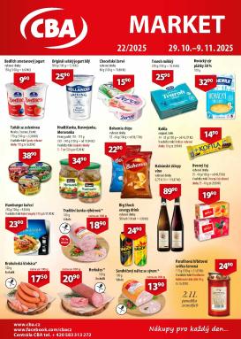 cba - Aktuální leták CBA Market od 29.10. do 09.11.