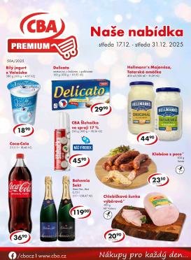 cba - Aktuální leták CBA Premium od 17.12. do 31.12.