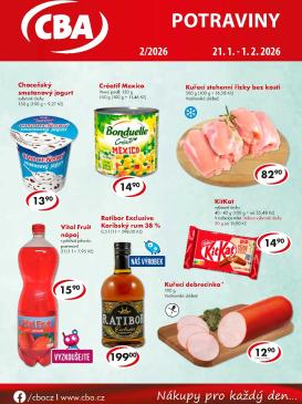 cba - Aktuální leták CBA - Potraviny od 21.01. do 01.02.