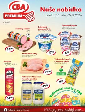 cba - CBA Premium leták platný od středy 18.03.2026 do úterý 24.03.2026