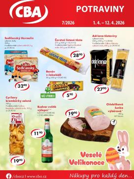 cba - CBA - Potraviny leták platný od středy 01.04.2026 do neděle 12.04.2026