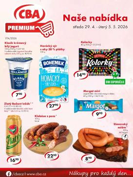 cba - Aktuální CBA Premium leták platný od středy 29.04.2026 do úterý 05.05.2026