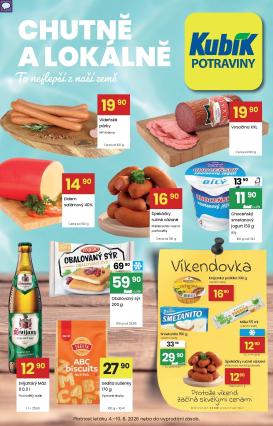 kubik - Aktuální Kubík leták platný od úterý 04.08.2026 do pondělí 10.08.2026