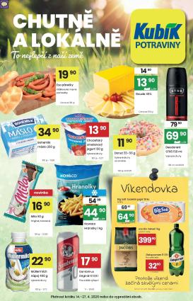 kubik - Aktuální Kubík leták platný od úterý 14.04.2026 do pondělí 27.04.2026