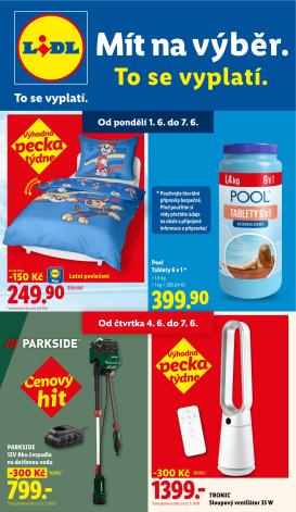 lidl - Lidl - Spotřební zboží leták na příští týden od pondělí 01.06.2026 do neděle 07.06.2026