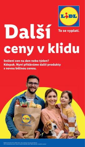 lidl - Lidl - Další ceny v klidu leták na příští týden od pondělí 08.06.2026 do středy 30.09.2026