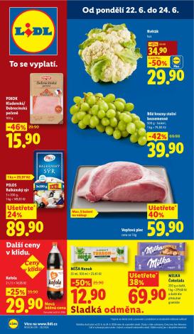 lidl - Lidl leták na příští týden od pondělí 22.06.2026 do neděle 28.06.2026