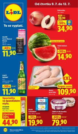 lidl - Aktuální Lidl leták platný od čtvrtka 09.07.2026 do neděle 12.07.2026