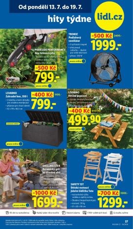 lidl - Lidl - Hity týdne leták na příští týden od pondělí 13.07.2026 do neděle 19.07.2026