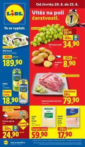 lidl - Lidl leták na příští týden od čtvrtka 20.08.2026 do neděle 23.08.2026