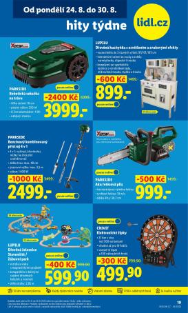 lidl - Lidl - Hity týdne leták na příští týden od pondělí 24.08.2026 do neděle 30.08.2026