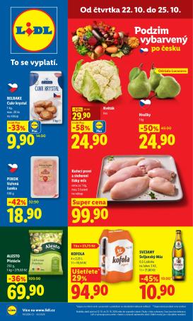 lidl - Lidl leták na příští týden od čtvrtka 22.10.2026 do neděle 25.10.2026