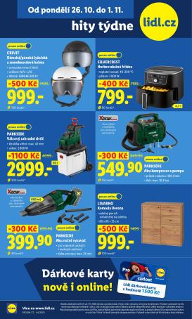 lidl - Lidl - Hity týdne leták na příští týden od pondělí 26.10.2026 do neděle 01.11.2026