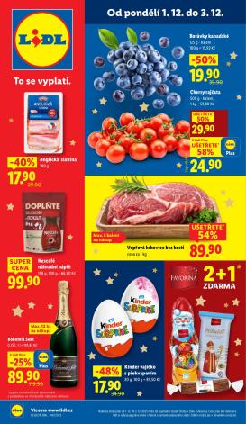 lidl - Aktuální leták Lidl od 01.12. do 03.12.