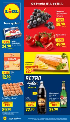 lidl - Aktuální leták Lidl od 15.01. do 18.01.