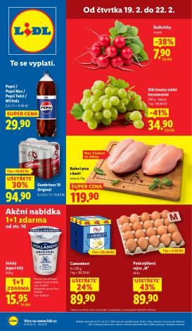 lidl - Lidl leták platný od čtvrtka 19.02.2026 do neděle 22.02.2026