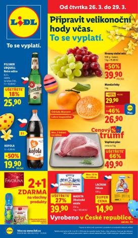 lidl - Lidl leták platný od čtvrtka 26.03.2026 do neděle 29.03.2026
