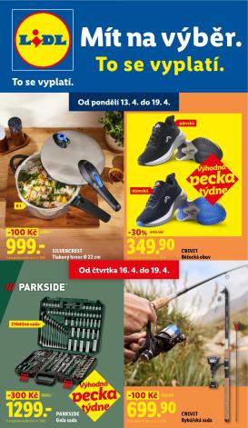 lidl - Lidl - Spotřební zboží leták na příští týden od pondělí 13.04.2026 do neděle 19.04.2026