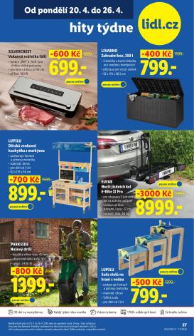 lidl - Lidl - Hity týdne leták na příští týden od pondělí 20.04.2026 do neděle 26.04.2026