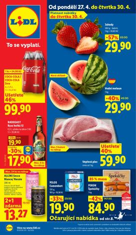 lidl - Aktuální Lidl leták platný od pondělí 27.04.2026 do čtvrtka 30.04.2026