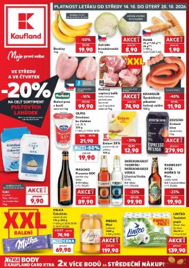kaufland - Kaufland - Brno leták na příští týden od středy 14.10.2026 do úterý 20.10.2026