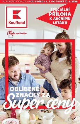 kaufland - Kaufland - Oblíbené značky za super ceny leták platný od středy 04.03.2026 do úterý 17.03.2026